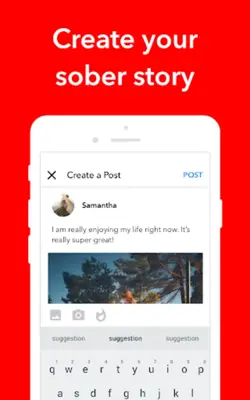 Sober Grid - Social Network android App screenshot 1